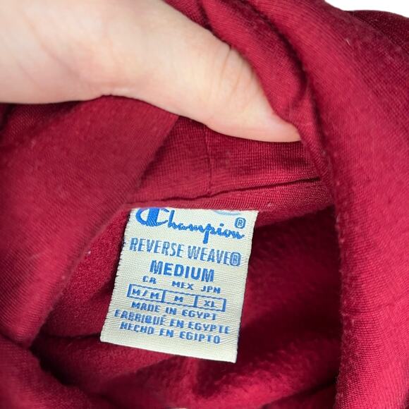 Champion Reverse Weave Cropped  Hoodie Size Medium - Picture 3 of 3